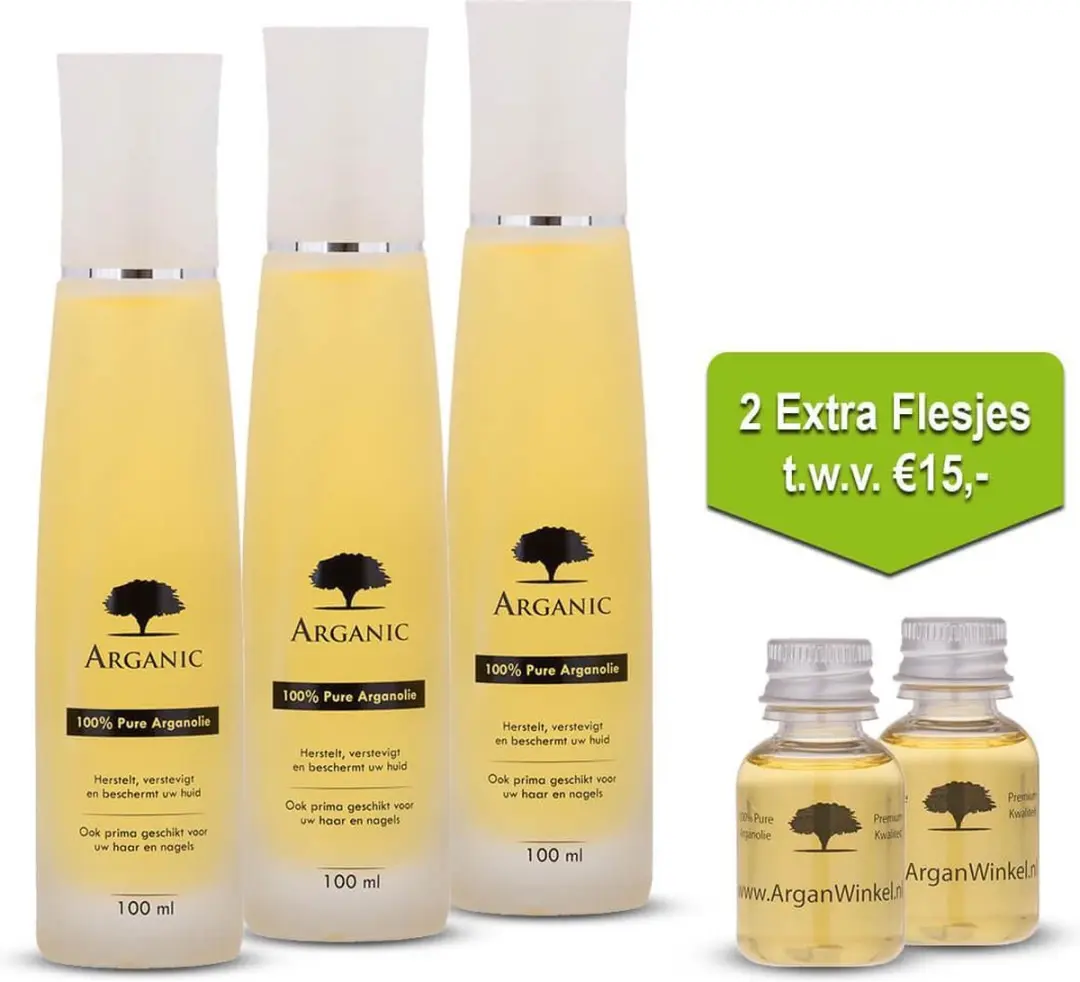 Arganic Pure Arganolie Voordeelbundel