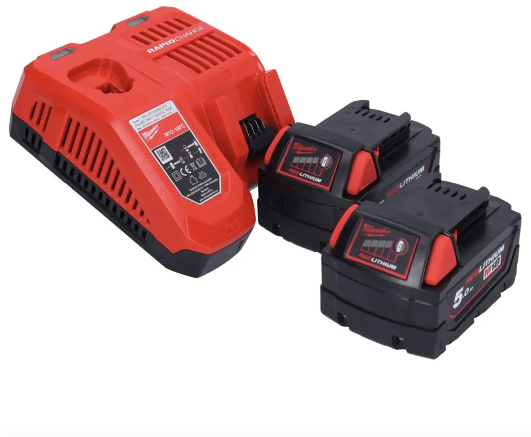Milwaukee FUEL M18FPD2-502X Accu-Klopboormachine - 2x 5000mAh