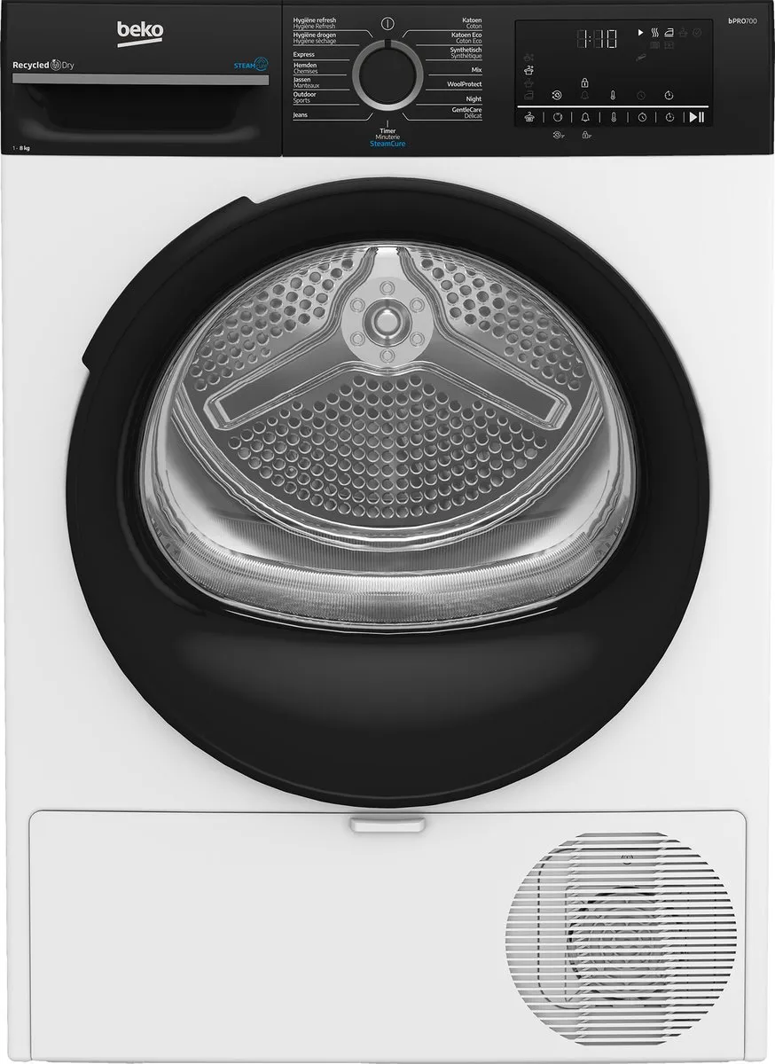 Beko BM3T3824B Wasdroger - Warmtepompdroger - 8 kg - Energielabel B