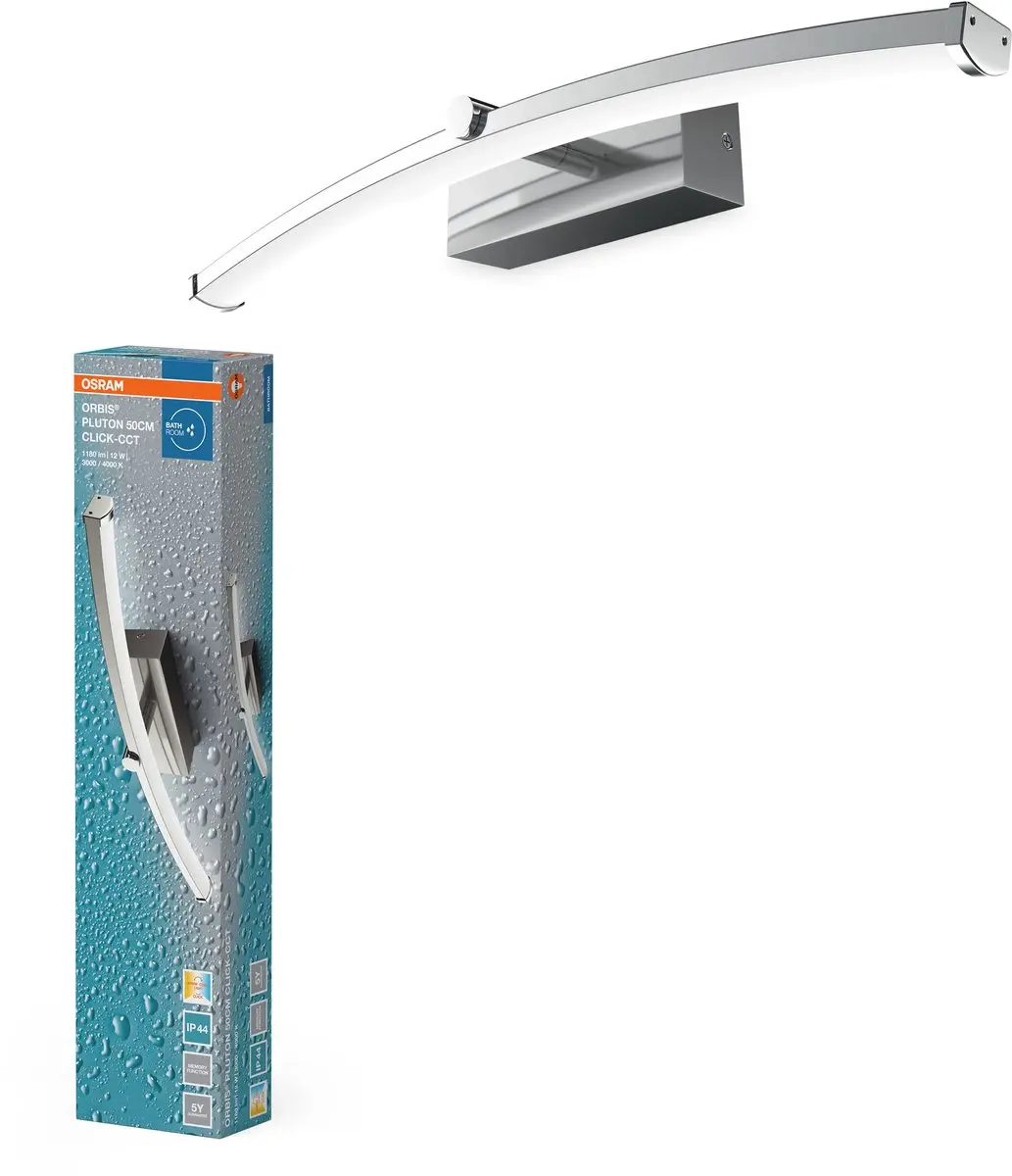 Osram Orbis Pluton 50cm 12W Click CCT IP44 - Chroom - afbeelding 2 van 4