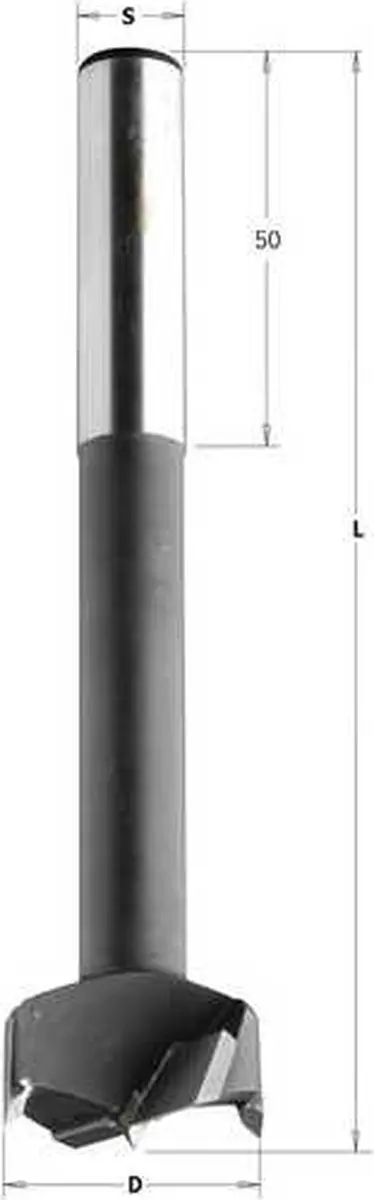 CMT Cilinderkopboor D=16mm Rechts - Hout