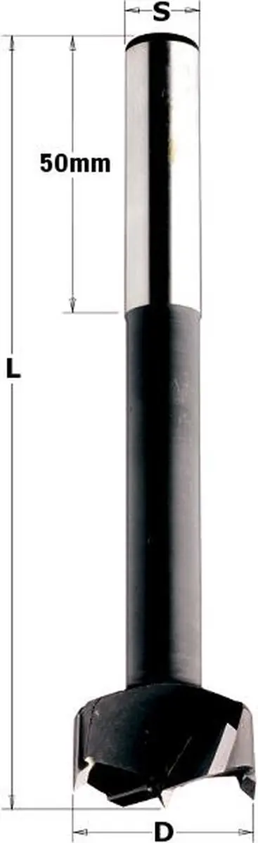 CMT Cilinderkopboor D=16mm Rechts - Hout