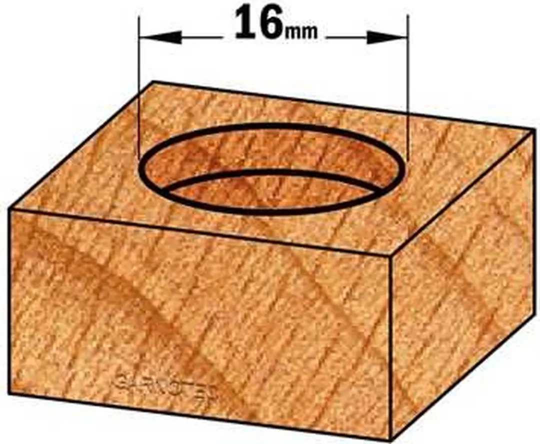 CMT Cilinderkopboor D=16mm Rechts - Hout