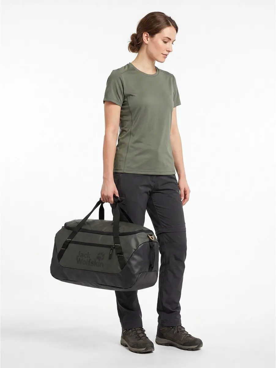 Jack Wolfskin Tecton Weekender Reistas 65L - Olijfkleur