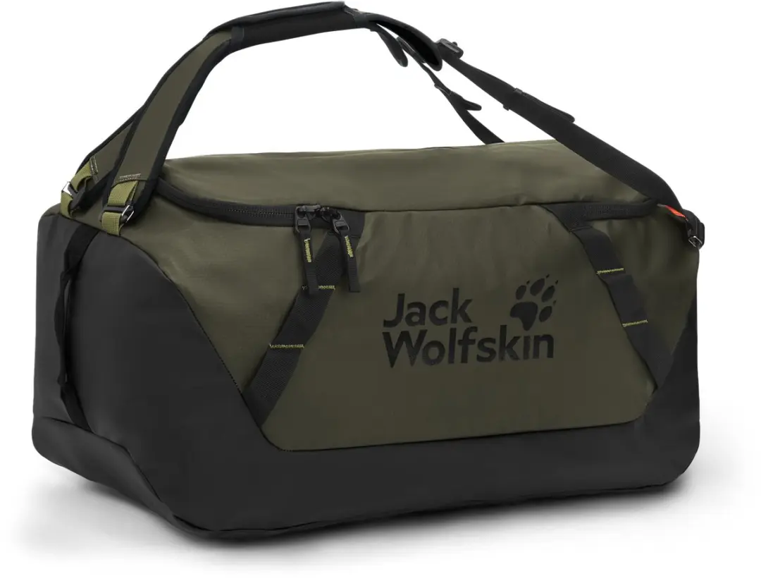 Jack Wolfskin Tecton Weekender Reistas 65L - Olijfkleur