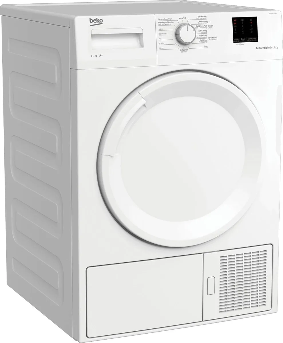 Beko DS7331PX0BX Warmtepomp Wasdroger 7 kg - Wit - afbeelding 6 van 6