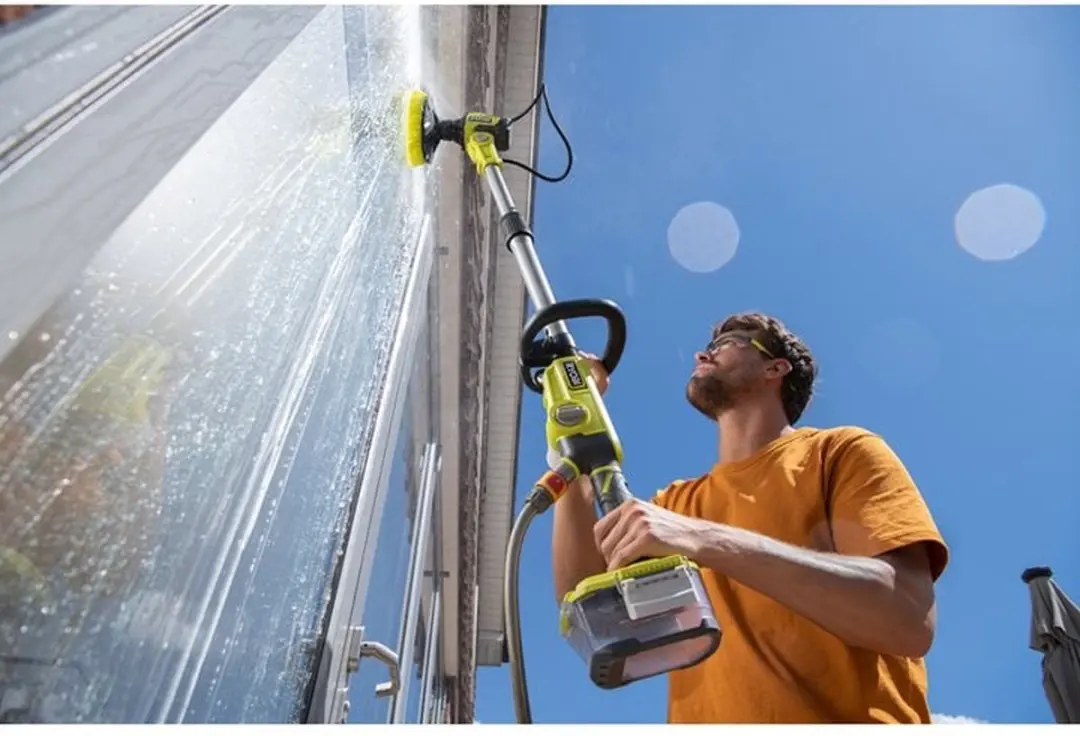 Ryobi RWTS18-0 Elektrische Reinigingsborstel - Zwart/ Groen