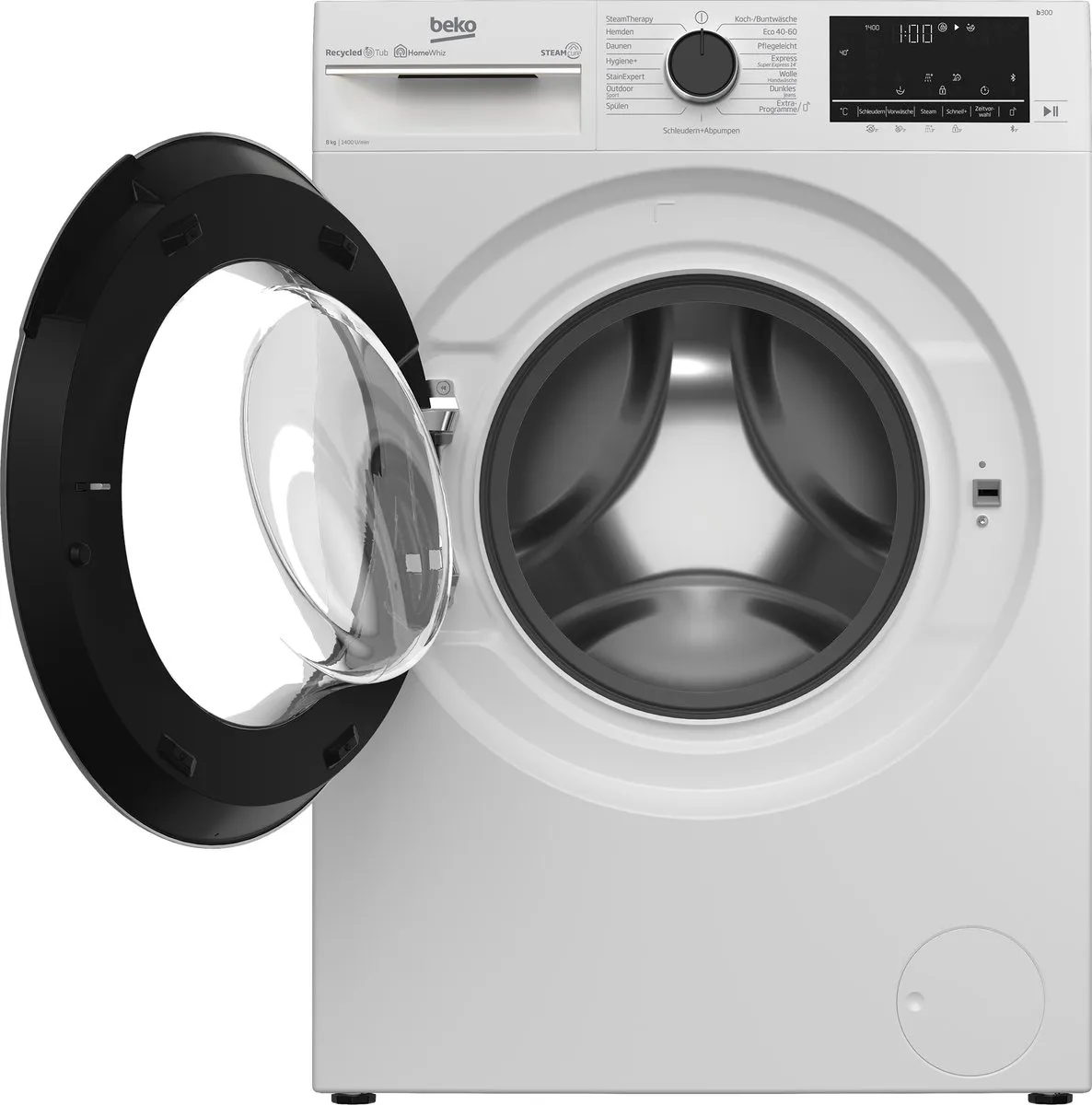 Beko B5WFU58415W Wasmachine Voorlader 8 kg 1400 RPM - Wit - afbeelding 6 van 6