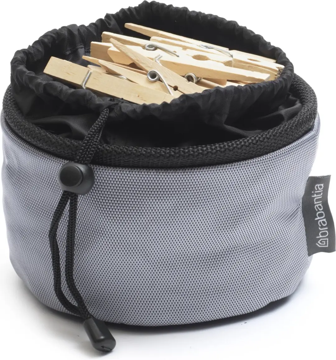 Brabantia Wasknijpertasje 149801 - 18x16cm - Grijs - afbeelding 3 van 4
