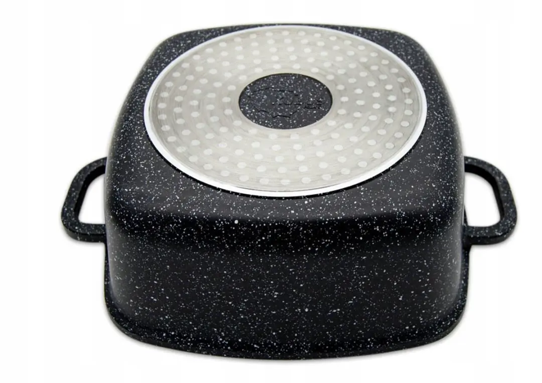 Meyerhoff Marmere Kookpan 28cm - 6.5L - Zwart/Wit - afbeelding 3 van 5