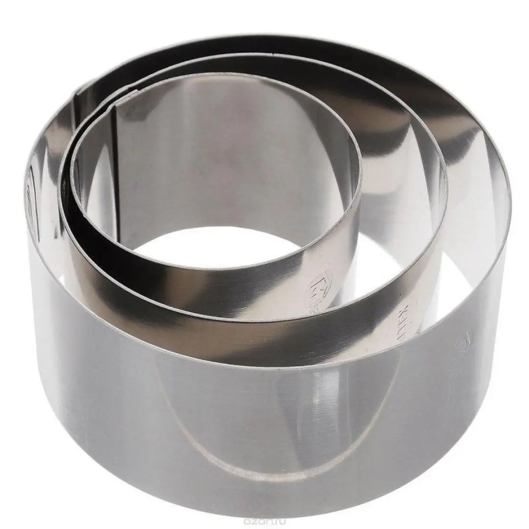 Metaltex Dessertringenset RVS - 3 Ringen 6/8/10cm