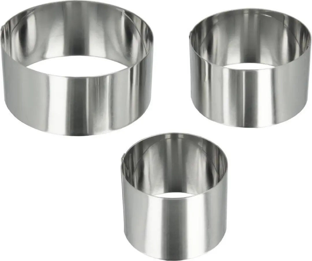 Metaltex Dessertringenset RVS