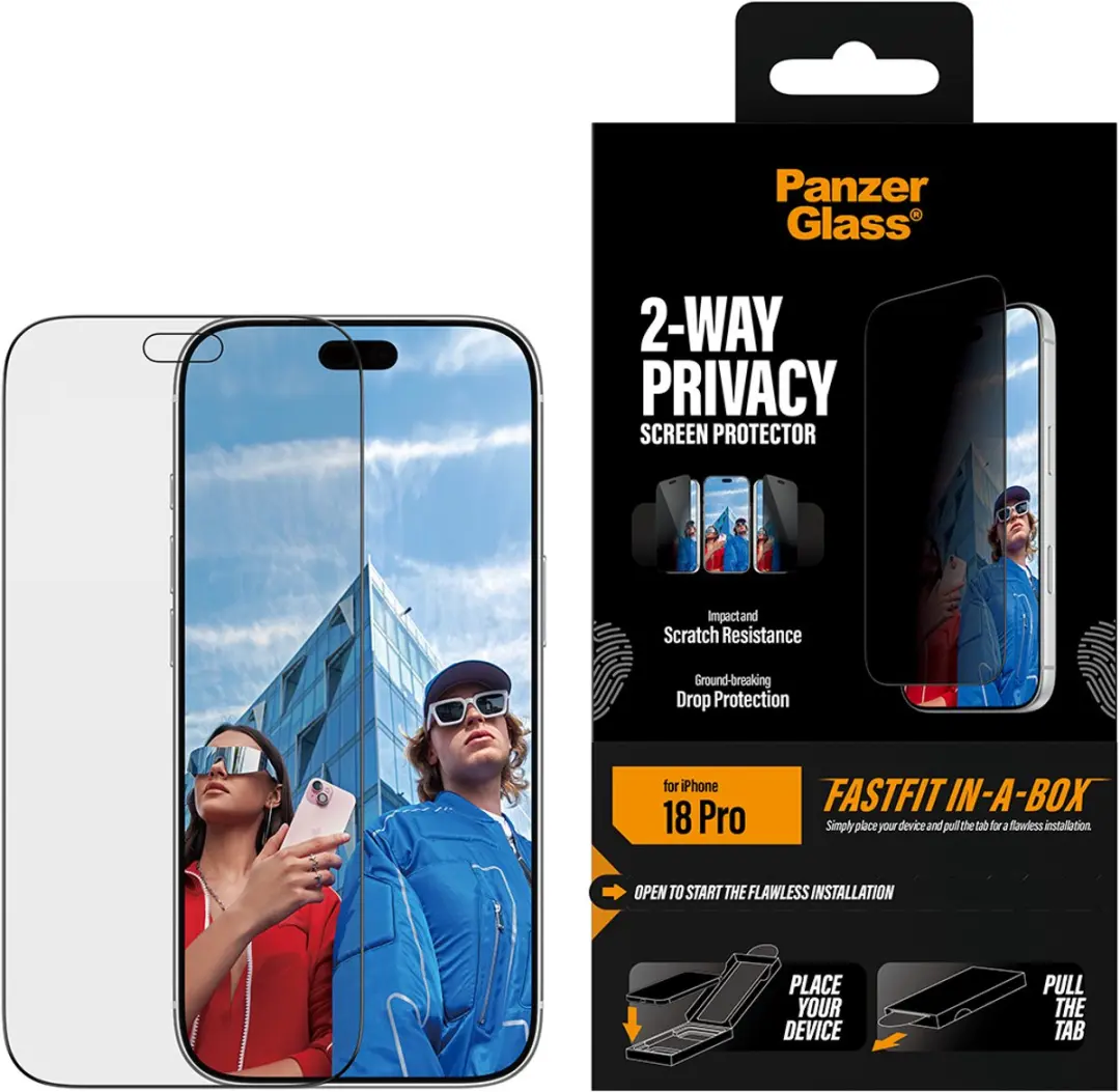 Apple iPhone 16e PanzerGlass Privacy Screen - Transparant - afbeelding 6 van 6