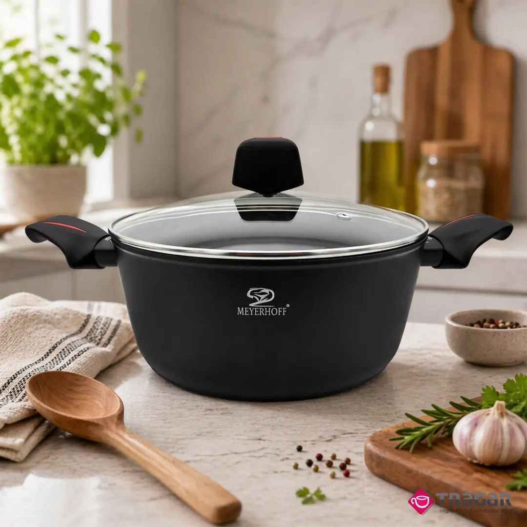 Meyerhoff Traditionele Pan 24cm - 4,2L - Zwart - afbeelding 4 van 4