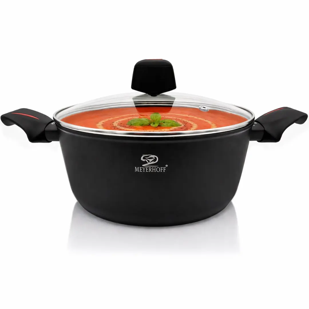 Meyerhoff Traditionele Pan 24cm - 4,2L - Zwart - afbeelding 2 van 4