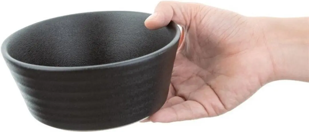 Olympia Cavolo FD906 Platte Ronde Kom - 143mm - 6 Stuks - Zwart