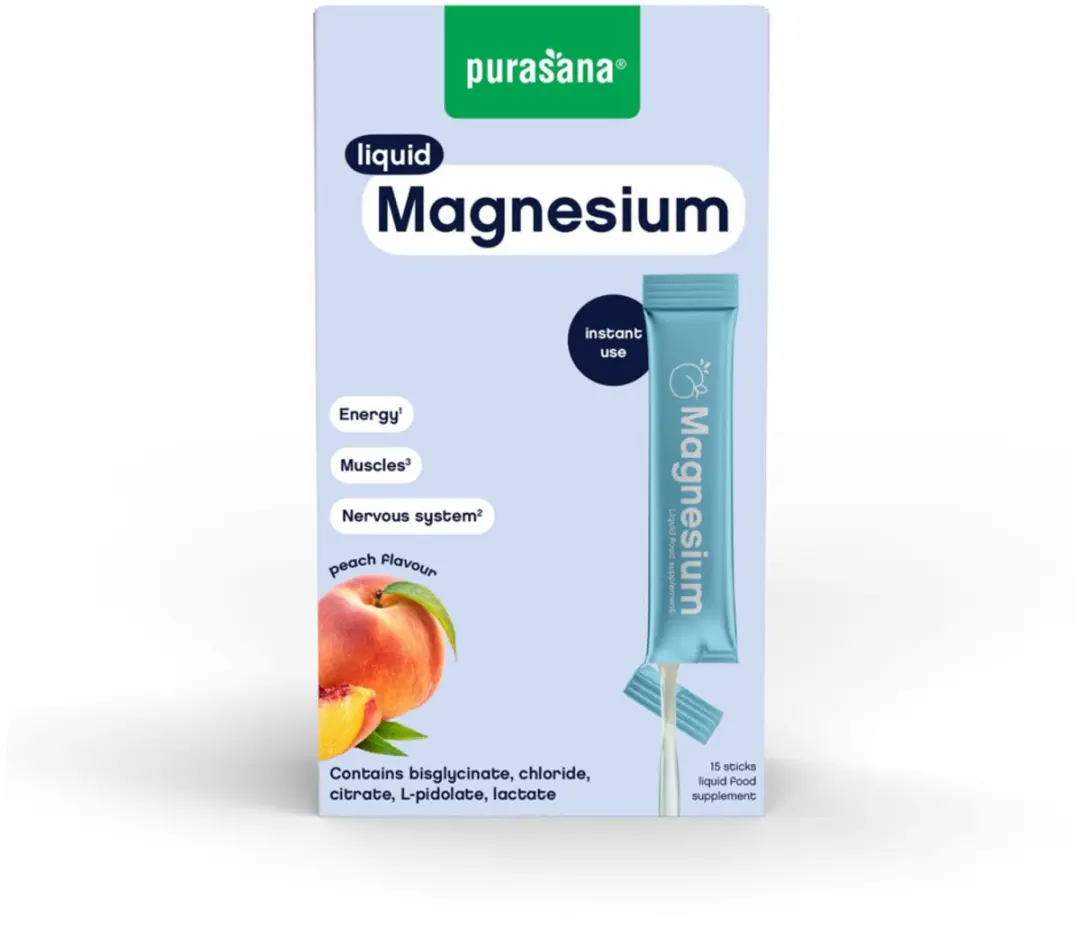 Purasana Liquid Gel Sticks Magnesium 15x10ml