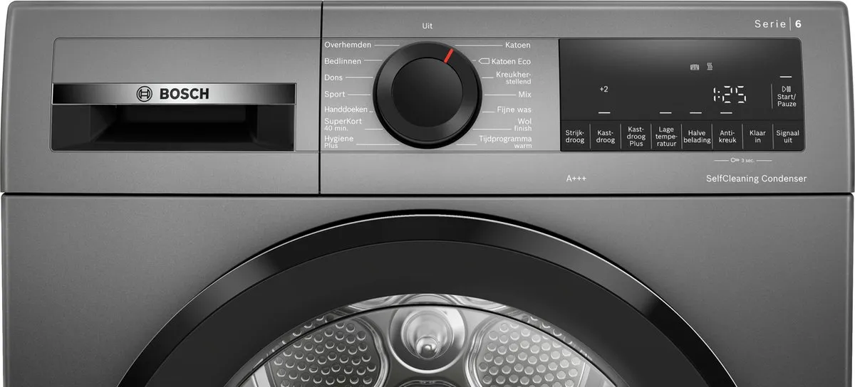 Bosch WQG235DRNL Serie 6 Warmtepompdroger 8 kg - Cast Iron Grey