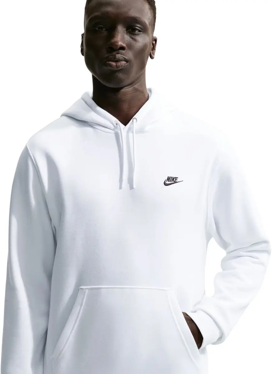 Nike Club BB Sweater Heren - L - Wit