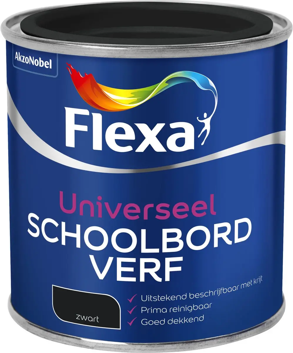 Flexa Schoolbordverf Zwart 250ml