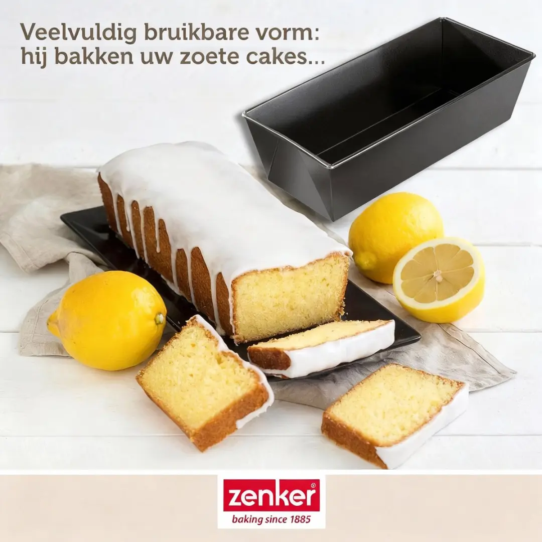 Zenker Pure Broodvorm 31cm - Zwart