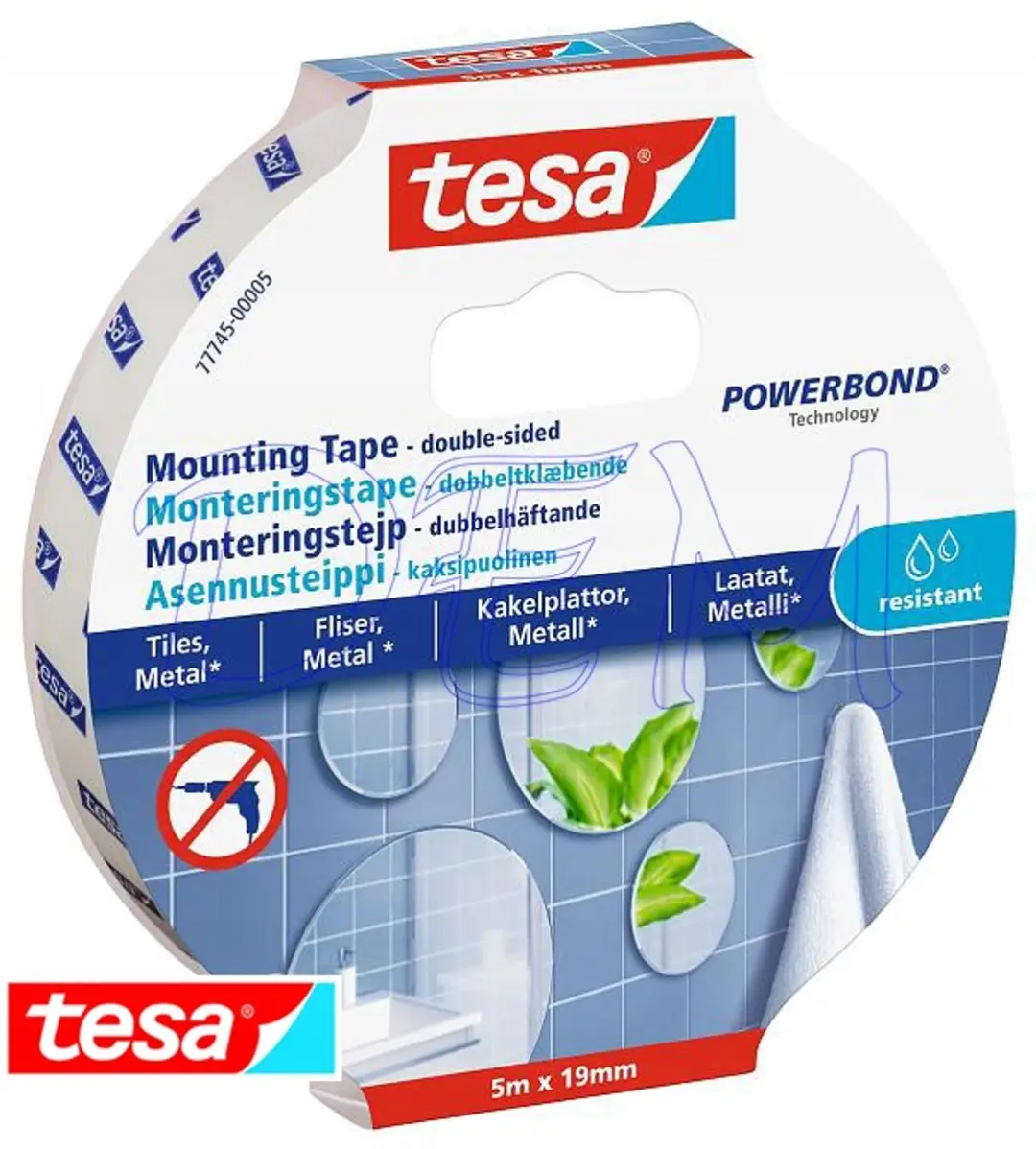 Tesa Powerbond Montageband 19mm x 5m