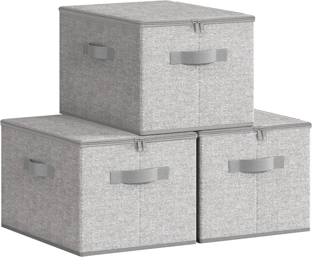 Songmics Opvouwbare Stofbox 3-delig