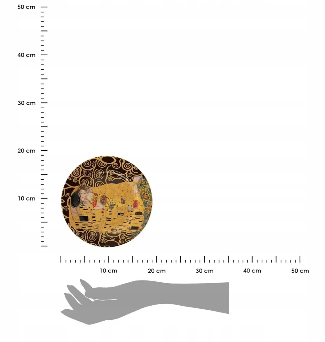 Duo Porseleinen Dessertschalen Klimt De Kus - 19,2 cm - 2 Stuks