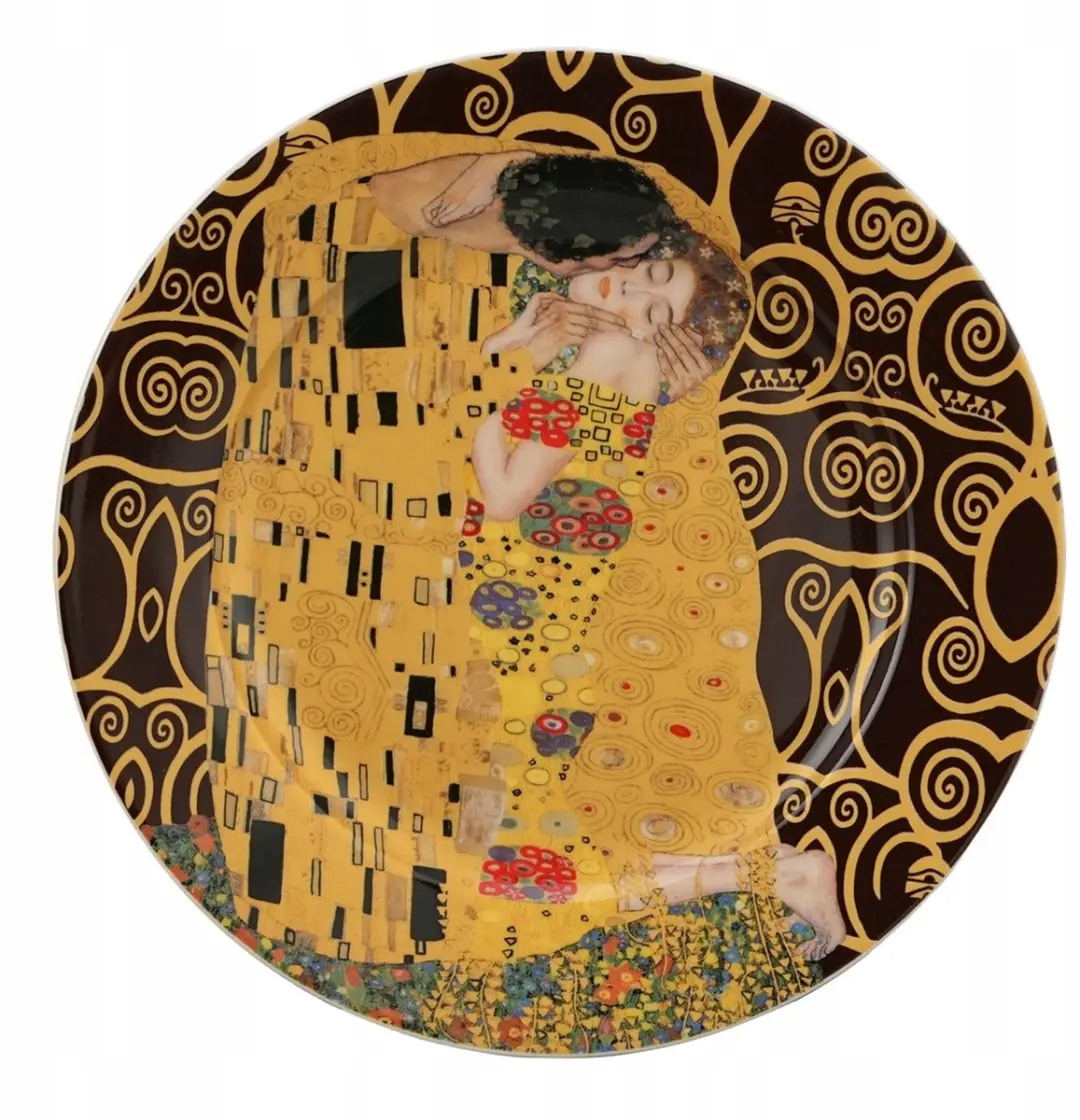 Duo Porseleinen Dessertschalen Klimt De Kus - 19,2 cm - 2 Stuks