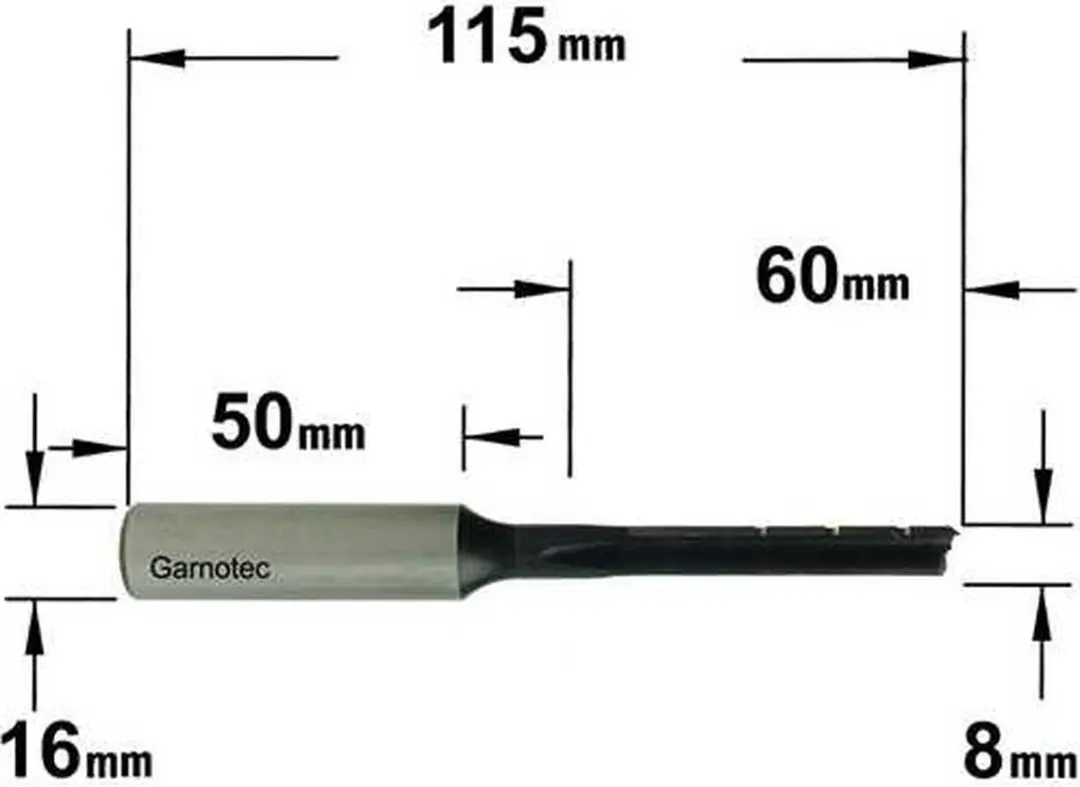 CMT 102.080.32 Langgatboor Links 8mm