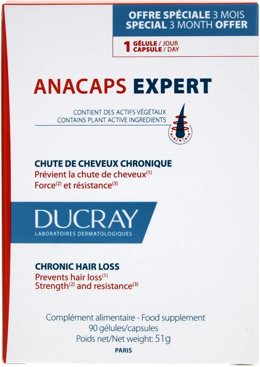 Ducray Anacaps Expert Haaruitval 90 Capsules