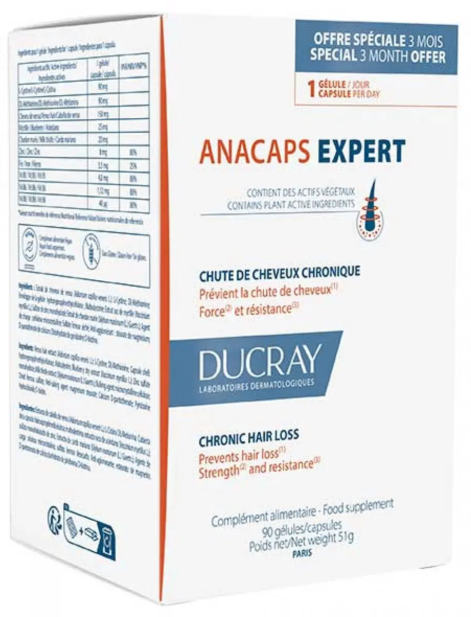 Ducray Anacaps Expert Haaruitval 90 Capsules - afbeelding 6 van 6