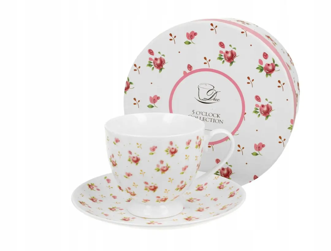 Duo Eleni Porseleinen Kop in Schotel 220ml
