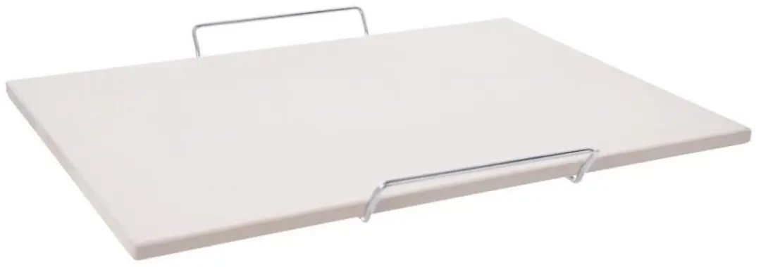 Orion Pizza Set Chamottestenen Pizzasteen 44cm - 2-delig - Zilver