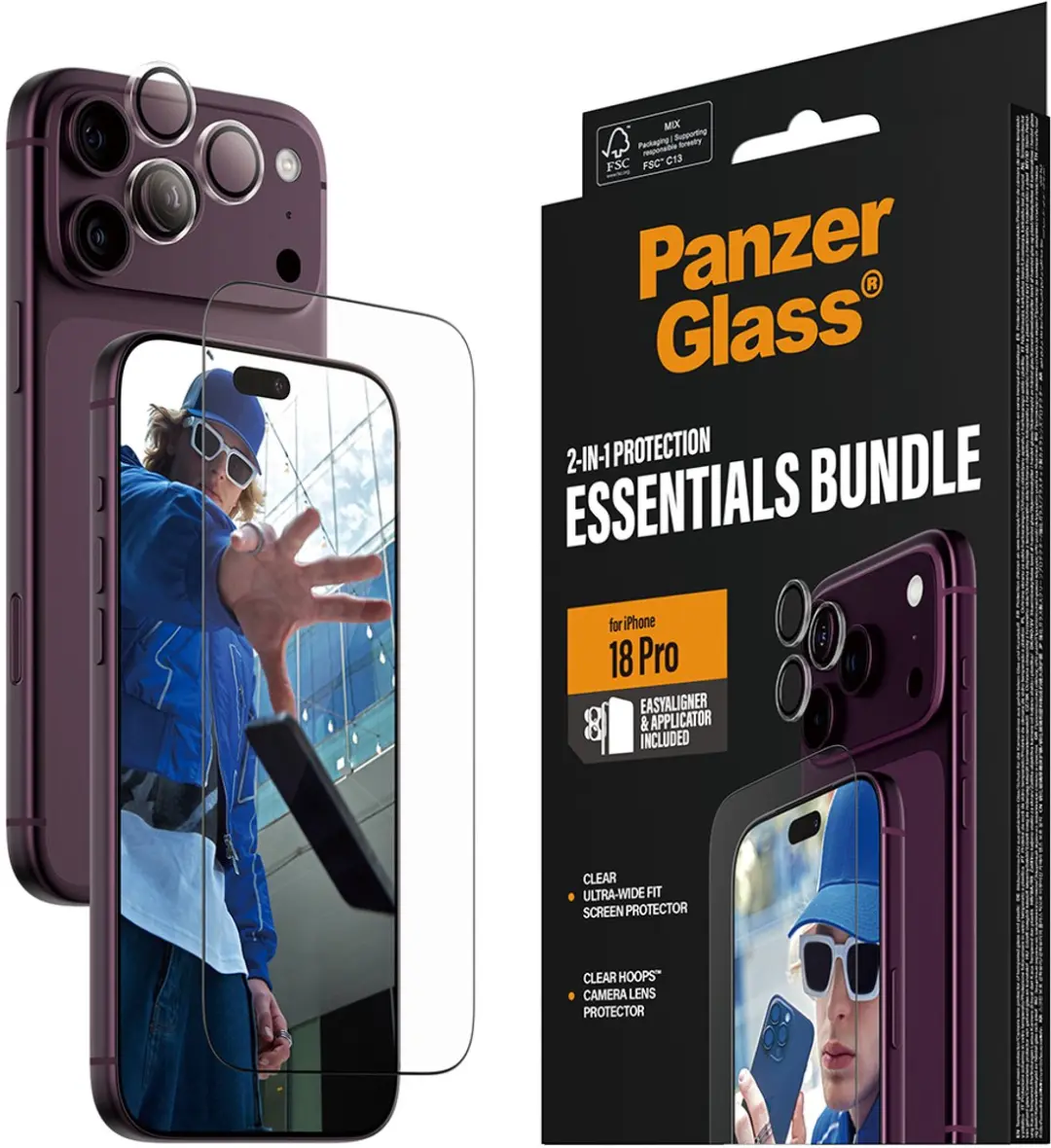 Apple iPhone 16e PanzerGlass 2-in-1 Bundle - Transparant