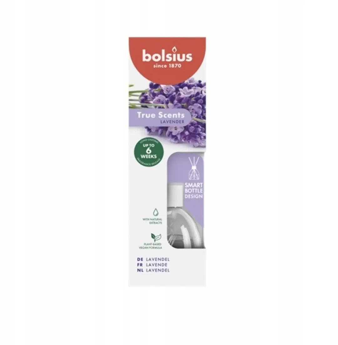 Bolsius Geur Diffusor Stokjes Lavendel 60ml