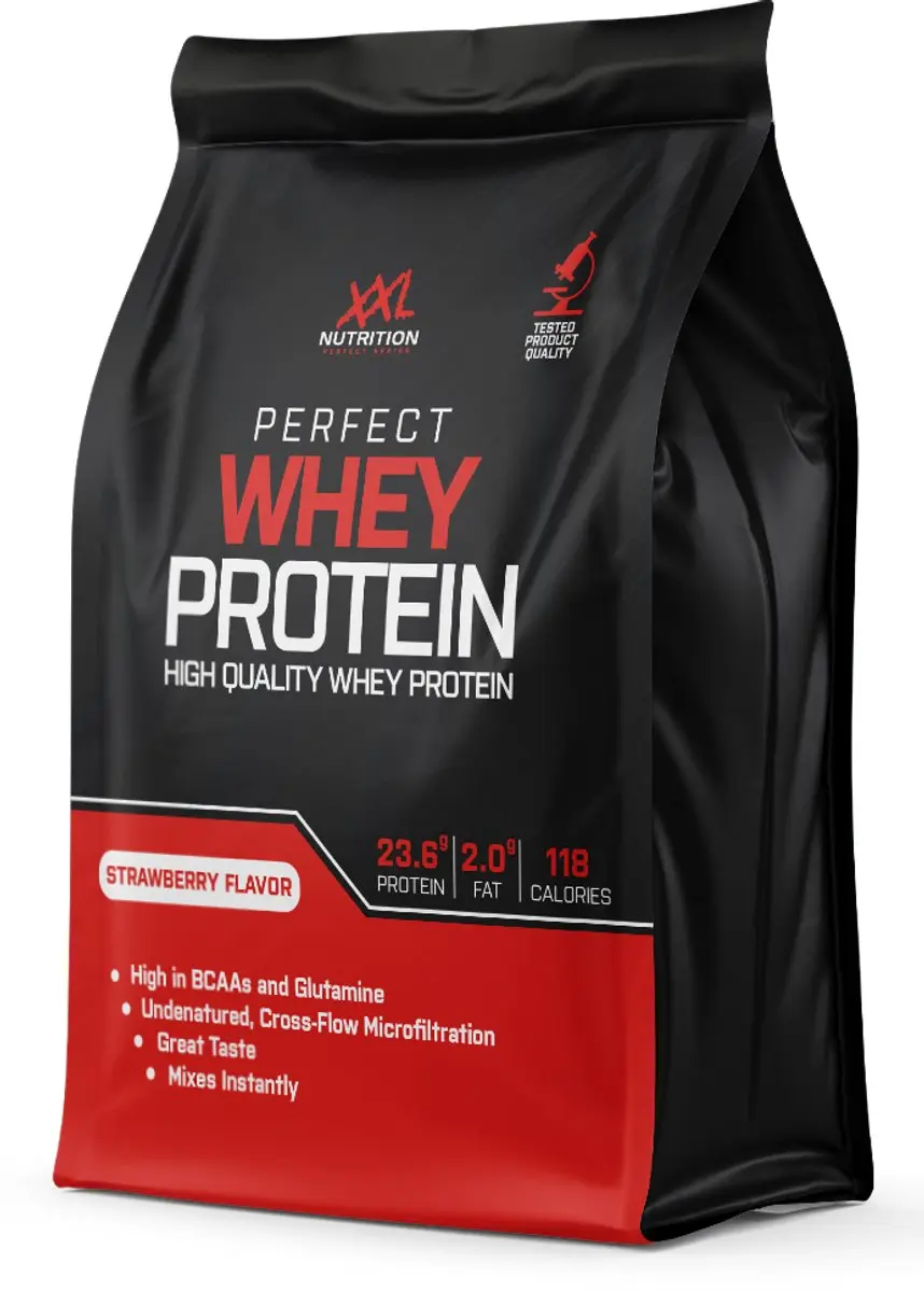 XXL Nutrition Perfect Whey Protein Aardbei 4000g