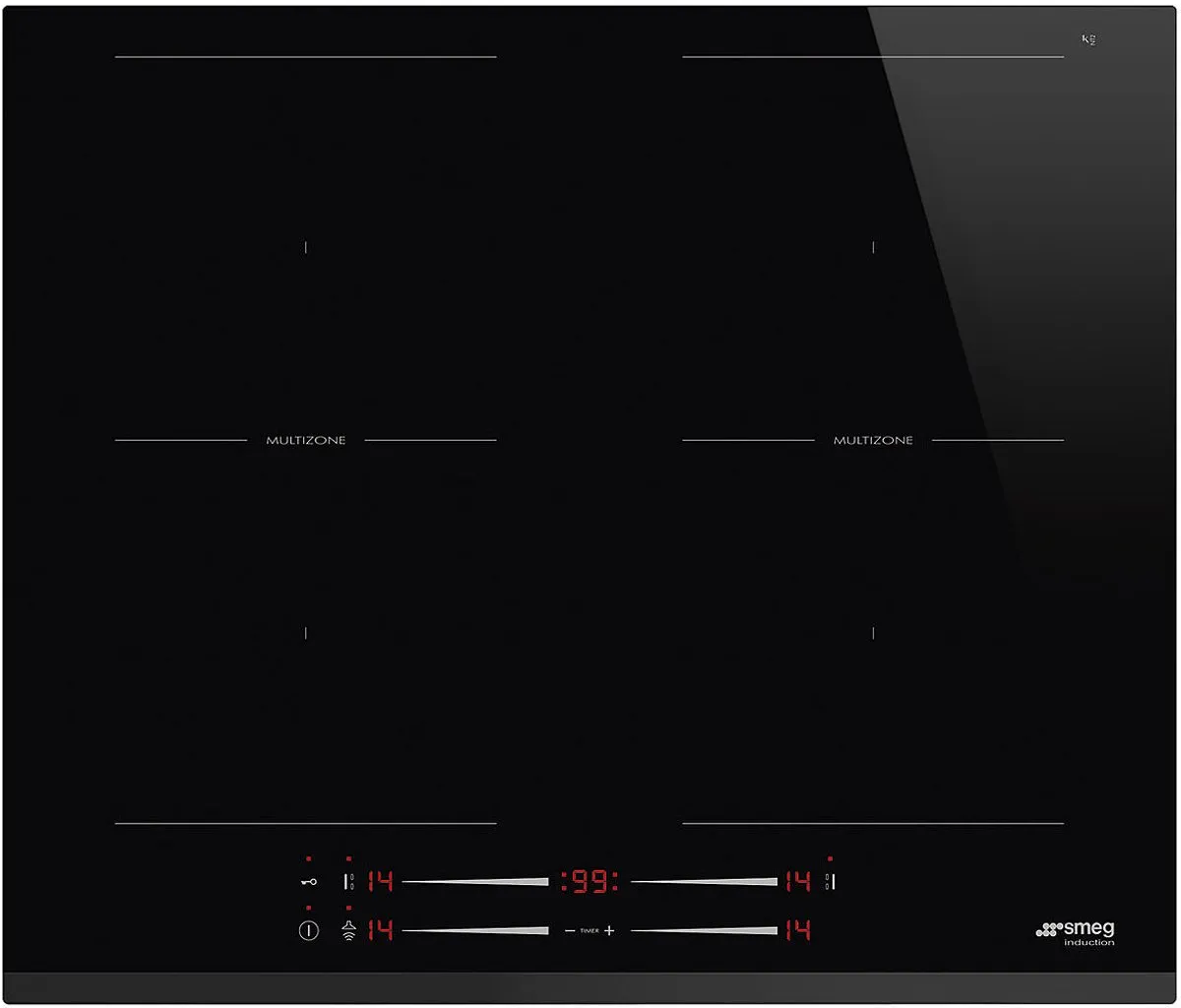 Smeg SI2M7643B Inductiekookplaat 4 Zones - 7,6 kW Zwart