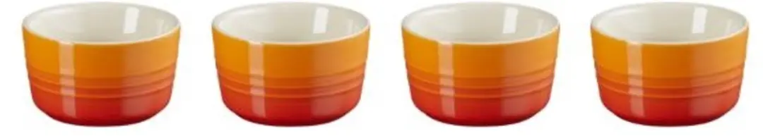 Le Creuset Ramekins Oranje - ø 8cm / 100ml - 4 Stuks