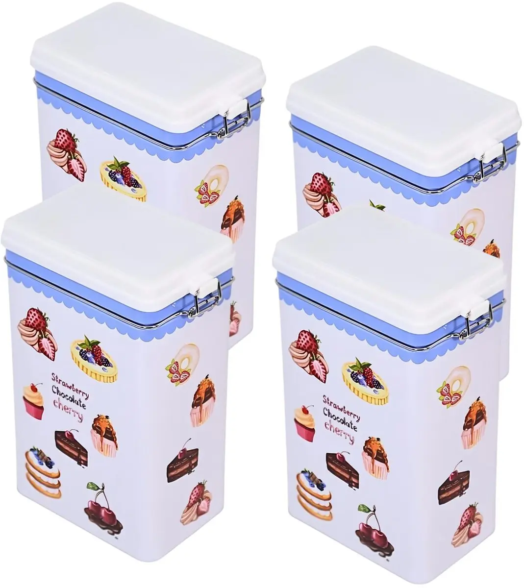 Excellent Houseware Keuken Voorraadblik 4-delig