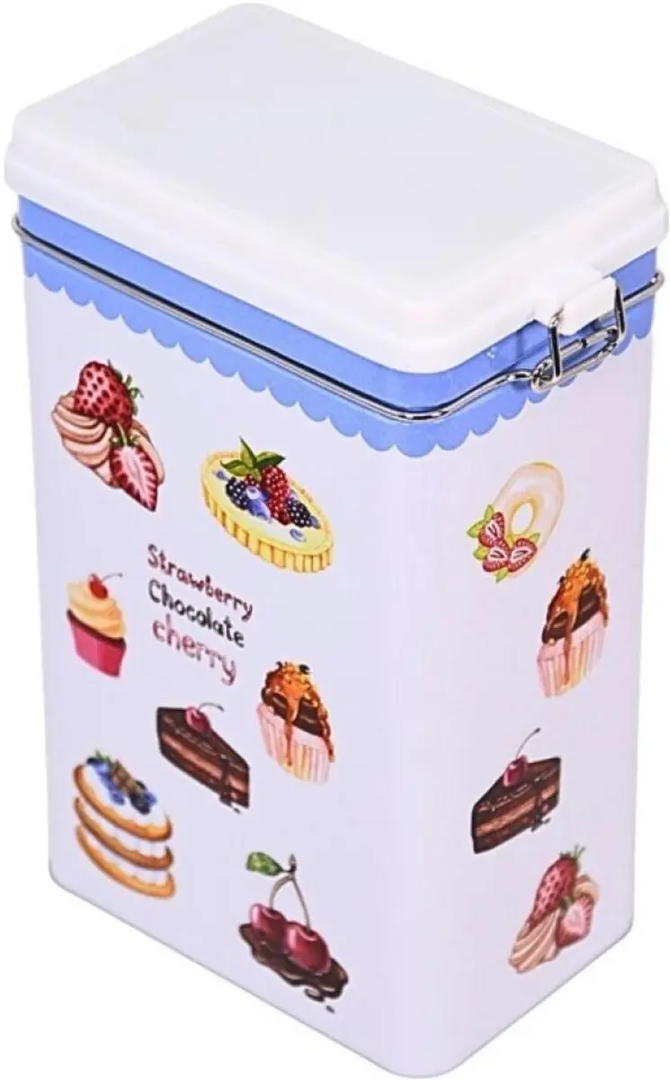 Excellent Houseware Keuken Voorraadblik 4-delig - 12x8x20cm - Multi - afbeelding 2 van 5