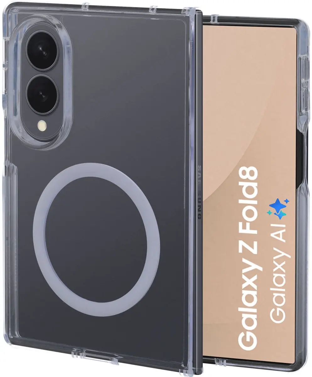 Mobiparts MP-132906 Hoesje Samsung Galaxy Z Fold8 - Hardcover MagSafe - Transparant