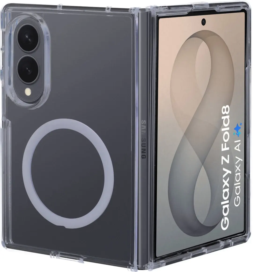 Mobiparts MP-132906 Hoesje Samsung Galaxy Z Fold8 - Hardcover MagSafe - Transparant