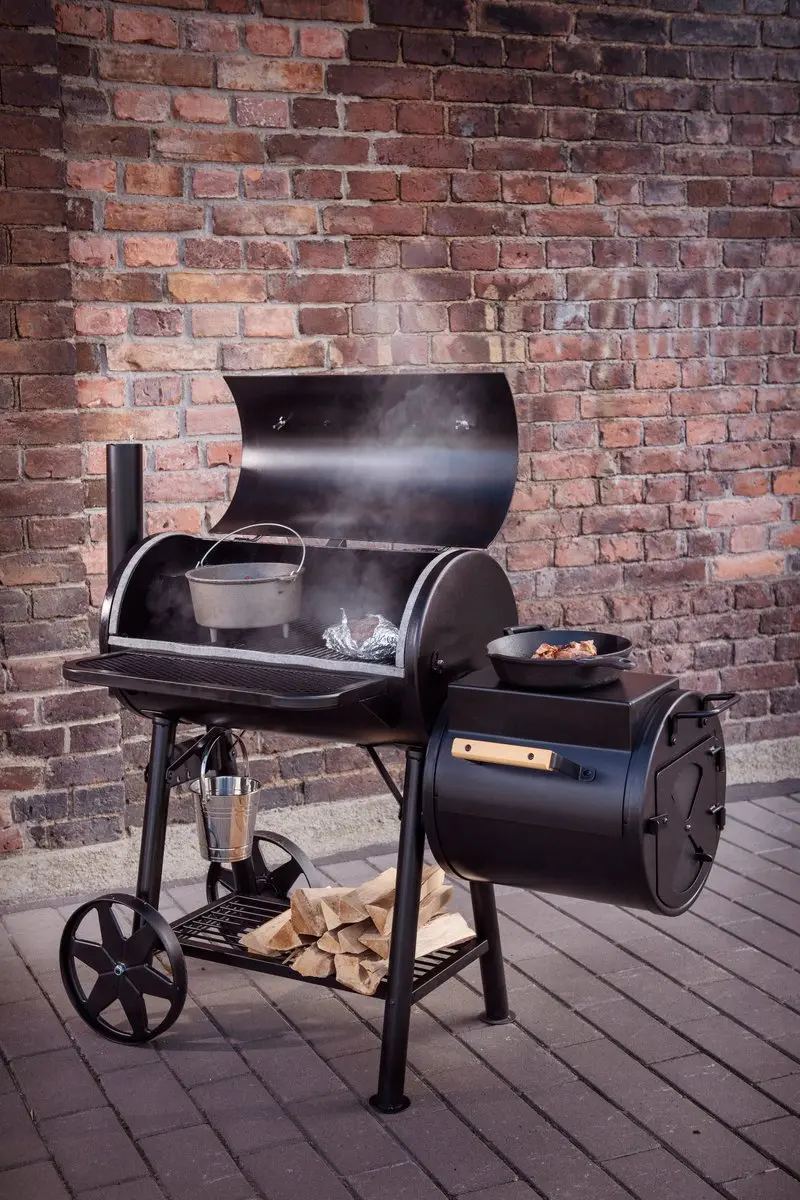 Mustang Oklahoma Off-Set Smoker 80 kg - 3 Stuks - afbeelding 2 van 6