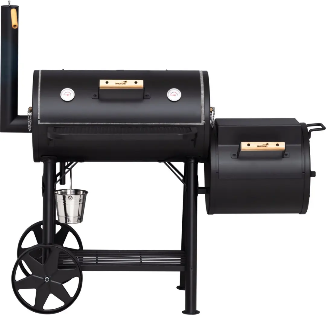 Mustang Oklahoma Off-Set Smoker 80 kg - 3 Stuks - afbeelding 4 van 6