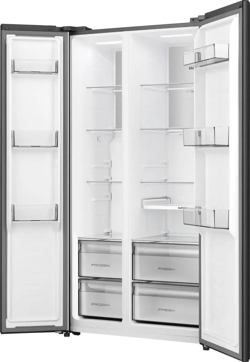Hisense RS3P538NAFE Side-by-Side Koelkast 527L - Zwart/Inox