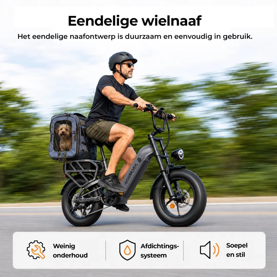 HillMiles MileLink 1 Elektrische Fiets - 250W 65Nm - Grijs