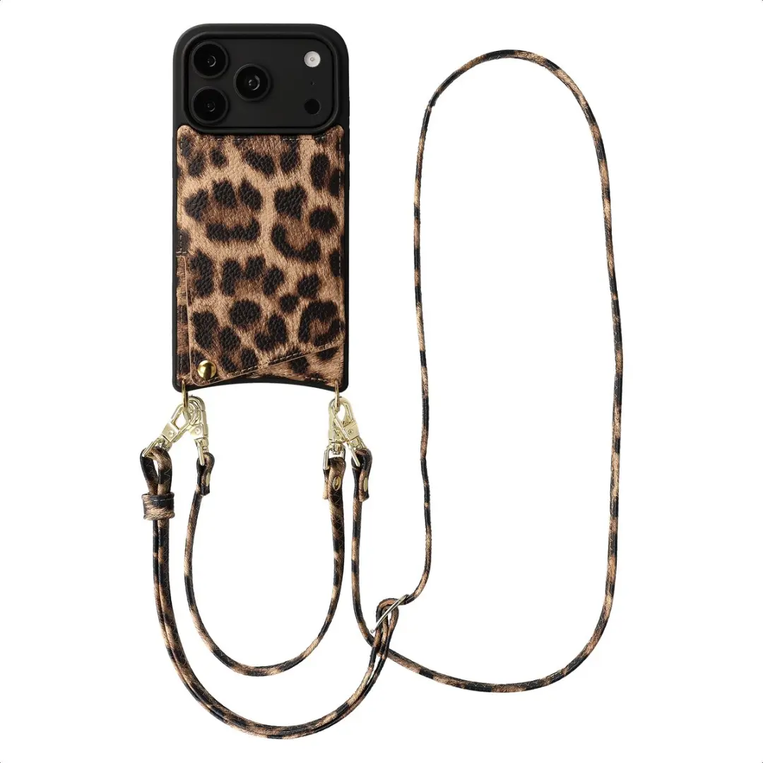 Selencia Hoesje iPhone 17 Pro Max Leopard
