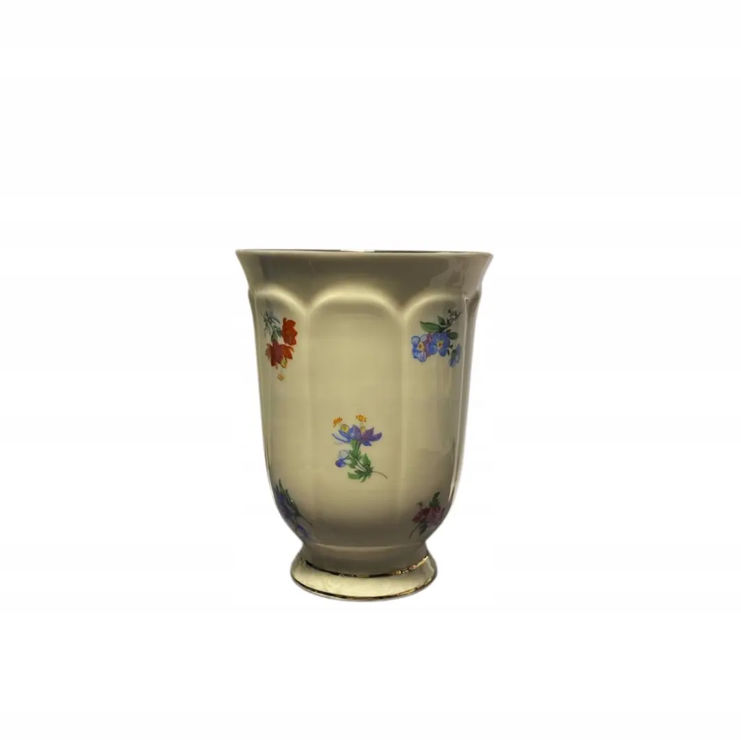 Duo Exclusive England Mok - Ecru met gouden accenten