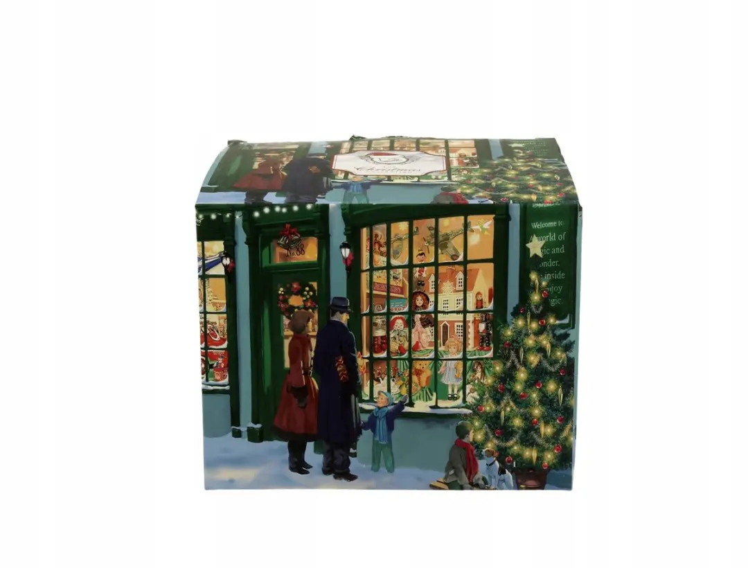Duo Kerstmok 'Kerstetalage' 430ml - Porselein Multicolor